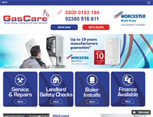 Tablet Screenshot of gascare.com